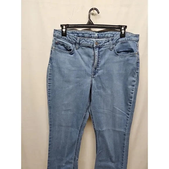 Lee Women's Blue Straight Leg Relaxed Fit Denim Jeans Mid Rise Size 12 36 X 29 - Picture 5 of 16